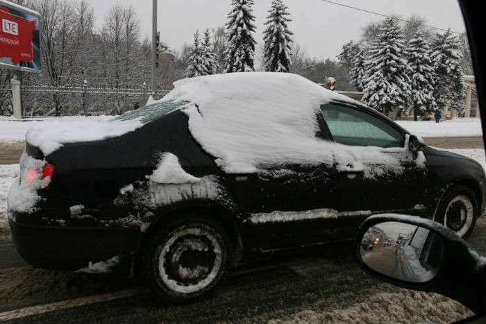 Снег в колёсах